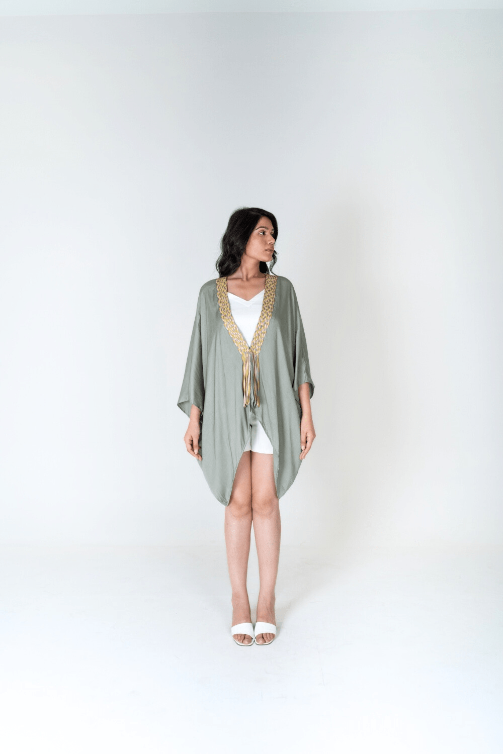 Pink Braided Short Cape