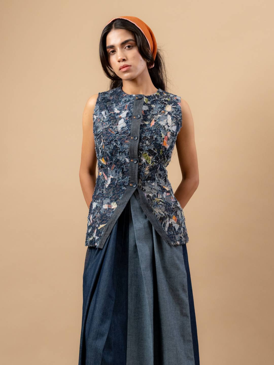 Ida Upcycled Denim Waistcoat